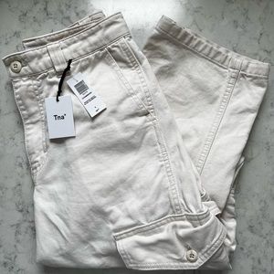 Aritzia Chambers Cargo Pants (whisper white)
